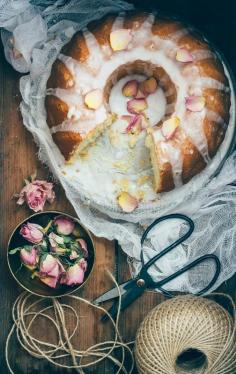 Greek Yoghurt Olive Oil Cake with Orange Blossom Glaze