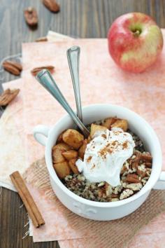 APPLE CINNAMON QUINOA BREAKFAST BOWL