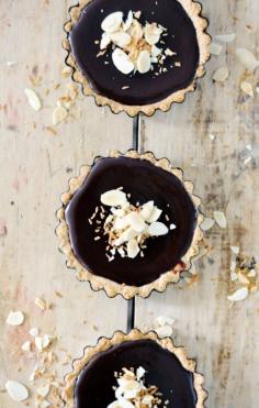 coconut & chocolate tartlets