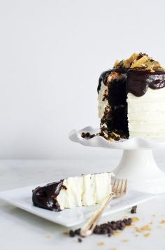 Dark Chocolate Ganache Cookie Cake | Waiting On Martha