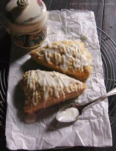 lime + ginger cream scones