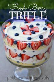 Pebbles and Piggytails: Fresh Berry Trifle