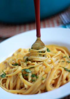 One Pot Creamy Pumpkin Pasta