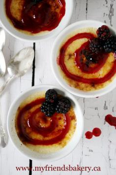 BLACKBERRY BOTTOM CREME BRULEE