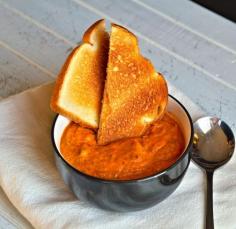 roasted sweet potato and tomato soup