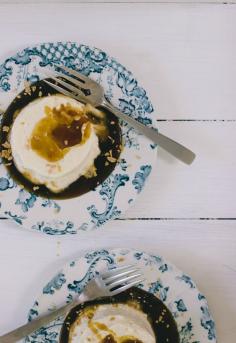 maple mousse with coffee syrup