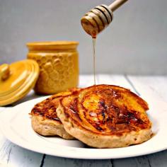 Peach and Sour Cream Pancakes