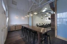 Antique Mink Grey floors and Antique Ale Brown wall cladding by Royal Oak Floors were used in the conversion of a Collingwood warehouse, construction by PRM Constructions, interiors by Lee Harper Design.