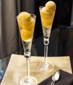 Mango Sorbet Floats Recipe