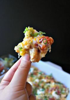 Spicy Pineapple Lime Chicken Nachos