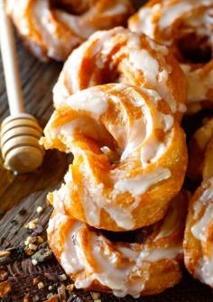Pumpkin Pie Brûlée Crullers with Honey Spice Glaze