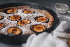 Tapas na Língua: Clafoutis de Chocolate e Ameixas :: Plum and Chocolate Clafoutis