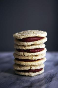 Reverse Red Velvet Sandwich Cookies