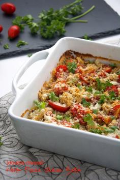 DOUBLE CHEESE WHITE PIZZA QUINOA BAKE