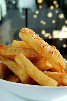 Jill Dupleix's twist on the chilli salt potato chips from Sydney restaurant Flying Fish (recipe here).