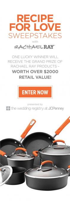 
                        
                            Enter for a chance to win 26 kitchen items from #rachaelray and #jcpenney!
                        
                    