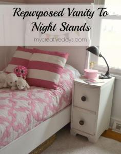 
                        
                            Repurposed Vanity To Night Stands  mycreativedays.com
                        
                    