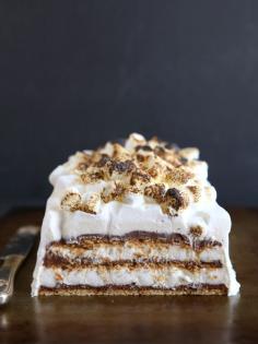 S'mores No-Bake Ice Box Cake