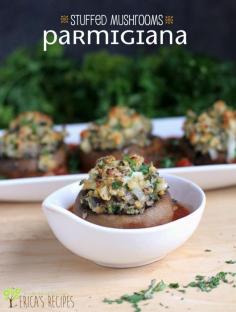 Stuffed Mushrooms Parmigiana | EricasRecipes.com