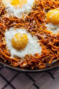 Easy Sweet Potatoes + Eggs