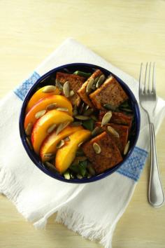 Balsamic Baked Tofu #vegan #vegetarian