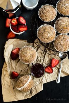 
                        
                            BUTTERY DOUGHNUT SUGAR MUFFINS WITH JUMBLE BERRY CHIA JAM
                        
                    