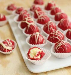 
                        
                            No-Bake Cheesecake Truffles (using a box of Jell-O No Bake Cheesecake) // A Beautiful Mess
                        
                    