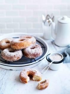 Cinnamon sugar doughnuts.