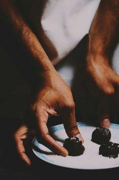 
                        
                            dark chocolate pumpkin and almond truffles with sea salt and black pepper
                        
                    