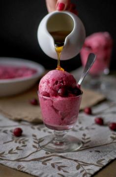 
                    
                        Cranberry-Maple Spuma
                    
                