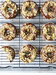 
                    
                        chocolate fudge pistachio cake donuts
                    
                