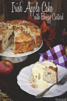 
                    
                        Switch up the Thanksgiving dessert table!  Irish Apple Cake with Boozy Custard || Pass the Sushi
                    
                
