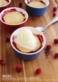
                    
                        Mini Cranberry Sauce Cobblers
                    
                