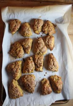 
                    
                        PUMPKIN, CHOCOLATE AND TOASTED HAZELNUT SCONES
                    
                