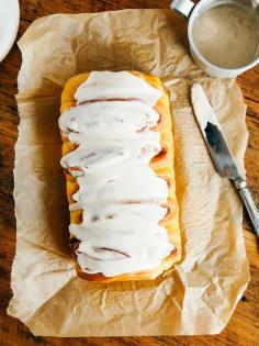 
                        
                            Overnight pumpkin spice cinnamon roll loaf
                        
                    