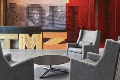 The celebrity news publication TZM has a new image for its working space. The futuristic environment spreads on more than 800 m2. Rapt Studio created here a fun space for employees using different materials that at first sight might seem inappropriate all together. However, plywood, corrugated metal and concrete are creating a unique, fresh space, giving the impression of an empty warehouse. Several elements remind about the true purpose of the place and add originality. From the ceiling of ...