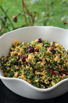 cranberry pecan kale salad