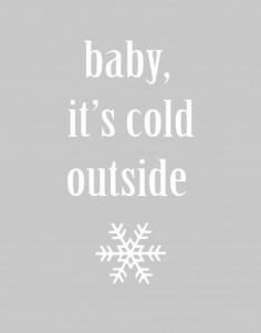 Free Printable Winter art and snowflake banner