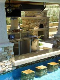 
                    
                        #OutdoorKitchen with Swim-Up Bar
                    
                