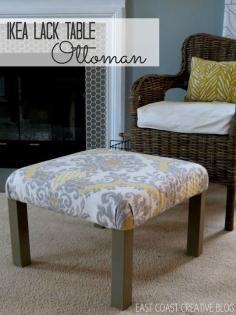 Ikea Lack Ottoman {Ikea Hack} - East Coast Creative Blog