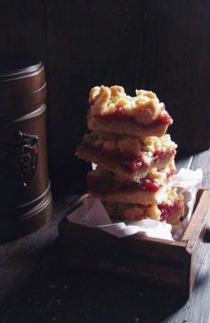 
                    
                        brown butter strawberry streusel bars
                    
                