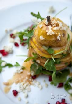 Pear and Gorgonzola Salad with Salted Caramel Vinaigrette