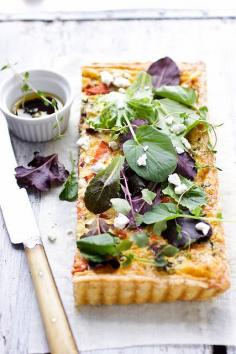 goat cheese herb tart