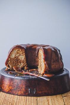 
                    
                        pear bundt cake with caramel glaze
                    
                