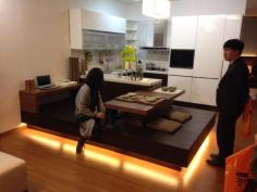 Living room & kitchen