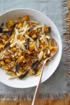 brown butter pumpkin pasta