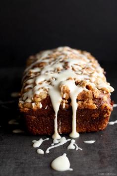 
                    
                        Pumpkin Streusel Bread with Maple Glaze
                    
                