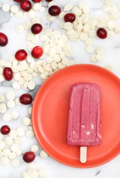 
                    
                        White Chocolate Cranberry Ice Cream Popsicles
                    
                
