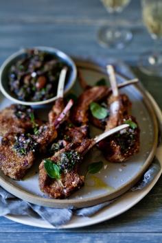 
                    
                        Lamb Chops With Olive Chimichurri
                    
                