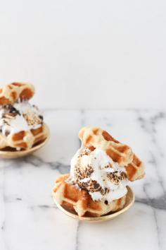 
                    
                        waffle marshmallow sandwich
                    
                